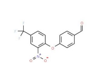 4-[2-Nitro-4-(trifluoromethyl)phenoxy]benzaldehyde - chemical structure image