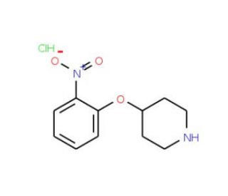 4-(2-Nitrophenoxy)piperidine hydrochloride (CAS 1072944-49-0) - chemical structure image