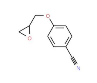 4-(2-Oxiranylmethoxy)benzenecarbonitrile (CAS 38791-92-3) - chemical structure image