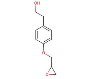 4-(2-Oxiranylmethoxy)benzeneethanol (CAS 104857-48-9&#0;) - chemical structure image