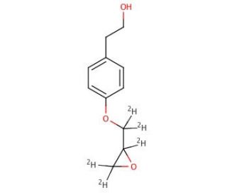 4-(2-Oxiranylmethoxy-d5)benzeneethanol - chemical structure image
