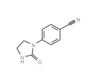 4-(2-Oxo-1-imidazolidinyl)benzenecarbonitrile (CAS 144655-81-2) - chemical structure image