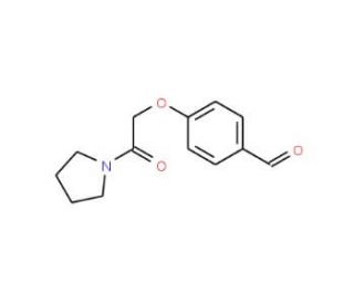 4-(2-Oxo-2-pyrrolidin-1-yl-ethoxy)-benzaldehyde (CAS 438229-79-9) - chemical structure image