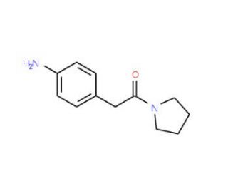 [4-(2-oxo-2-pyrrolidin-1-ylethyl)phenyl]amine hydrochloride (CAS 926265-87-4 (free base)) - chemical structure image