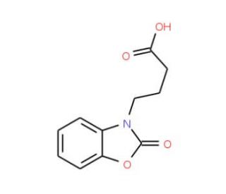 4-(2-Oxo-benzooxazol-3-yl)-butyric acid (CAS 13610-66-7) - chemical structure image