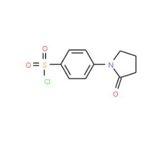 4-(2-oxopyrrolidin-1-yl)benzenesulfonyl chloride (CAS 112539-09-0) - chemical structure image
