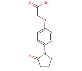 [4-(2-oxopyrrolidin-1-yl)phenoxy]acetic acid - chemical structure image