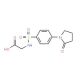 ({[4-(2-oxopyrrolidin-1-yl)phenyl]sulfonyl}amino)acetic acid - chemical structure image