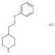 4-(2-Phenoxyethyl)piperidine hydrochloride - chemical structure image