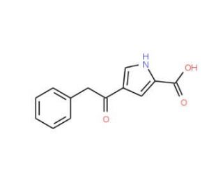 4-(2-Phenylacetyl)-1H-pyrrole-2-carboxylic acid (CAS 478249-37-5) - chemical structure image