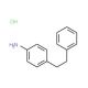 [4-(2-Phenylethyl)phenyl]aminehydrochloride - chemical structure image
