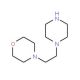 4-[2-(Piperazin-1-yl)ethyl]morpholine (CAS 4892-89-1) - chemical structure image