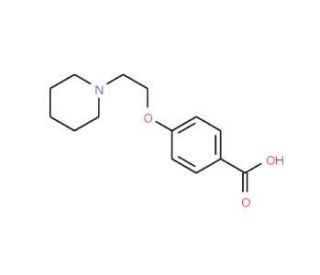 4-(2-Piperidin-1-yl-ethoxy)-benzoic acid (CAS 89407-98-7) - chemical structure image