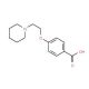 4-(2-Piperidin-1-yl-ethoxy)-benzoic acid (CAS 89407-98-7) - chemical structure image