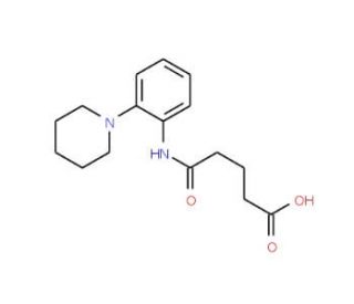 4-(2-Piperidin-1-yl-phenylcarbamoyl)-butyric acid (CAS 436088-56-1) - chemical structure image