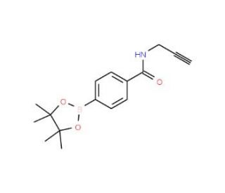 4-(2-Propynylcarbamoyl)phenylboronic acid pinacol ester (CAS 1218790-49-8) - chemical structure image
