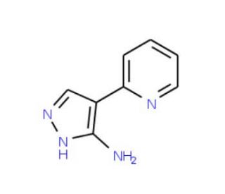 4-(2-Pyridinyl)-1H-pyrazol-5-amine (CAS 57999-11-8) - chemical structure image