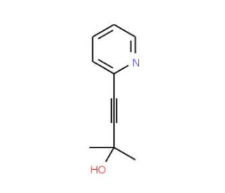 4-(2-Pyridyl)-2-methyl-3-butyn-2-ol (CAS 29767-97-3) - chemical structure image