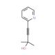 4-(2-Pyridyl)-2-methyl-3-butyn-2-ol (CAS 29767-97-3) - chemical structure image