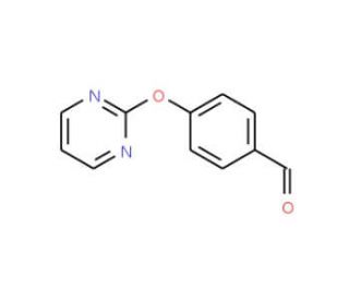 4-(2-Pyrimidinyloxy)benzenecarbaldehyde (CAS 433920-92-4) - chemical structure image