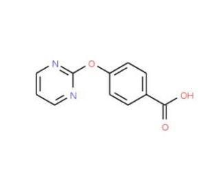 4-(2-Pyrimidinyloxy)benzenecarboxylic acid (CAS 855423-33-5) - chemical structure image
