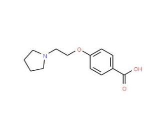 4-(2-Pyrrolidin-1-yl-ethoxy)-benzoic acid - chemical structure image