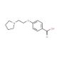4-(2-Pyrrolidin-1-yl-ethoxy)-benzoic acid - chemical structure image