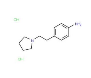 4-(2-Pyrrolidin-1-yl-ethyl)-phenylaminedihydrochloride - chemical structure image