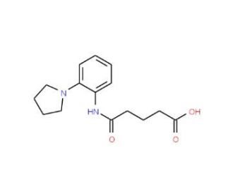 4-(2-Pyrrolidin-1-yl-phenylcarbamoyl)-butyric acid (CAS 436088-74-3) - chemical structure image