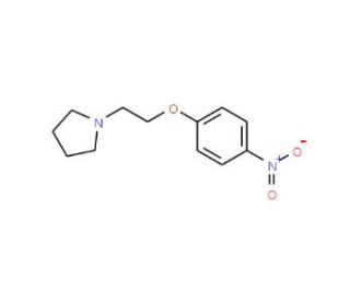 4-(2-Pyrrolidin-1-ylethoxy)nitrobenzene (CAS 265654-77-1) - chemical structure image