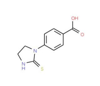 4-(2-Sulfanyl-4,5-dihydro-1H-imidazol-1-yl)-benzenecarboxylic acid - chemical structure image