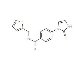 4-(2-sulfanylidene-2,3-dihydro-1H-imidazol-1-yl)-N-(thiophen-2-ylmethyl)benzamide - chemical structure image