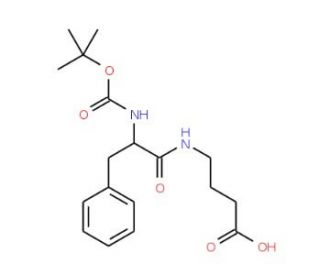 4-(2-tert-Butoxycarbonylamino-3-phenyl-propionylamino)-butyric acid (CAS 112670-47-0) - chemical structure image