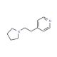 4-(2-Tetrahydro-1H-pyrrol-1-ylethyl)pyridine (CAS 67580-65-8) - chemical structure image