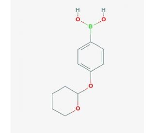 4-(2-Tetrahydropyranyloxy)phenylboronic acid (CAS 182281-01-2) - chemical structure image
