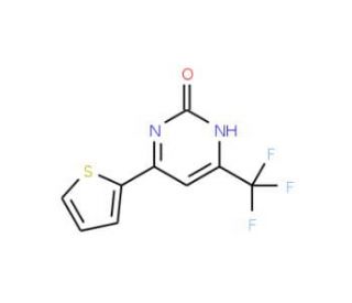 4-(2-Thienyl)-6-(trifluoromethyl)pyrimidin-2-ol (CAS 67804-95-9) - chemical structure image