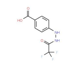 4-[2-(Trifluoroacetyl)hydrazino]benzoic acid - chemical structure image