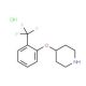 4-[2-(Trifluoromethyl)phenoxy]piperidine hydrochloride (CAS 823782-74-7) - chemical structure image