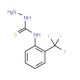 4-[2-(Trifluoromethyl)phenyl]-3-thiosemicarbazide (CAS 38901-29-0) - chemical structure image