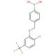 4-[(2′-Chloro-5′-(trifluoromethyl)phenoxy)methyl]phenylboronic acid (CAS 849062-05-1) - chemical structure image