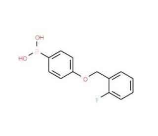 4-(2&prime;-Fluorobenzyloxy)phenylboronic acid (CAS 1072951-78-0) - chemical structure image