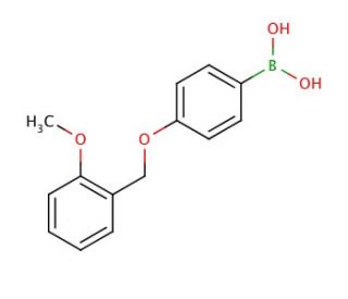 4-(2&prime;-Methoxybenzyloxy)phenylboronic acid (CAS 871125-74-5) - chemical structure image