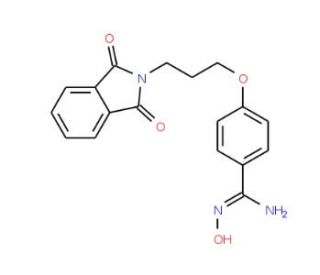 4-[3-(1,3-Dioxo-1,3-dihydro-2H-isoindol-2-yl)-propoxy]-N&prime;-hydroxybenzenecarboximidamide - chemical structure image