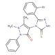 4-[3-(2-Bromo-phenyl)-5-mercapto-[1,2,4]triazol-4-yl]-1,5-dimethyl-2-phenyl-1,2-dihydro-pyrazol-3-one - chemical structure im