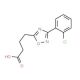 4-[3-(2-chlorophenyl)-1,2,4-oxadiazol-5-yl]butanoic acid (CAS 827014-22-2) - chemical structure image