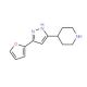 4-[3-(2-Furyl)-1H-pyrazol-5-yl]piperidine - chemical structure image