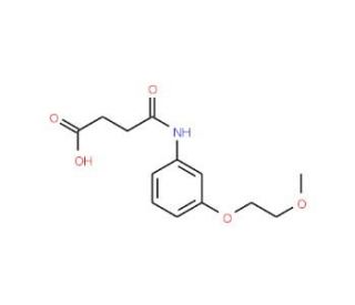 4-[3-(2-Methoxyethoxy)anilino]-4-oxobutanoic acid - chemical structure image