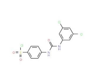 4-[3-(3,5-Dichloro-phenyl)-ureido]-benzenesulfonyl chloride - chemical structure image