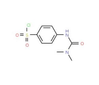 4-(3,3-Dimethyl-ureido)-benzenesulfonyl chloride (CAS 36627-43-7) - chemical structure image