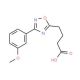 4-[3-(3-methoxyphenyl)-1,2,4-oxadiazol-5-yl]butanoic acid (CAS 883546-59-6) - chemical structure image